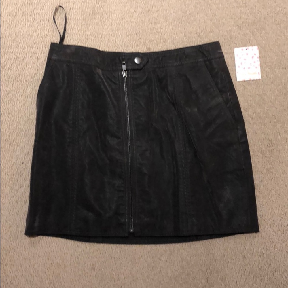 Free People real suede skirt